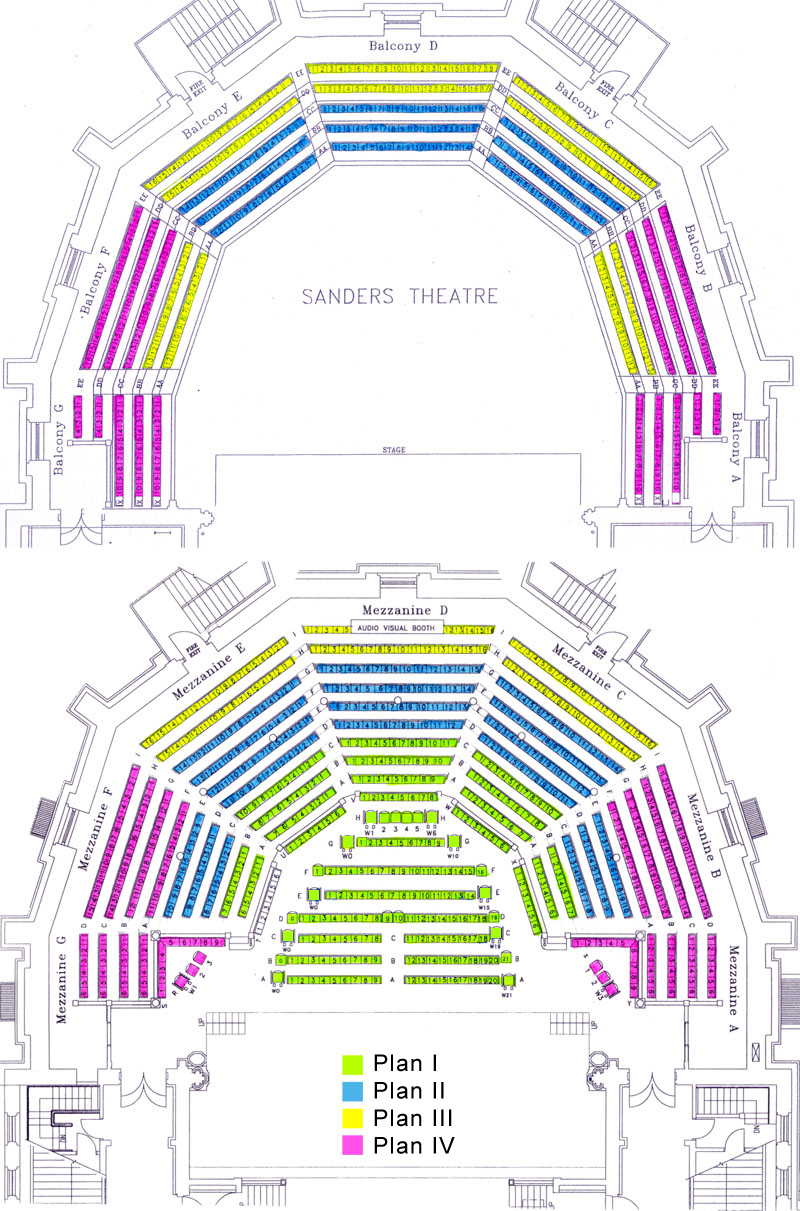Sanders Theater Harvard Seating Chart